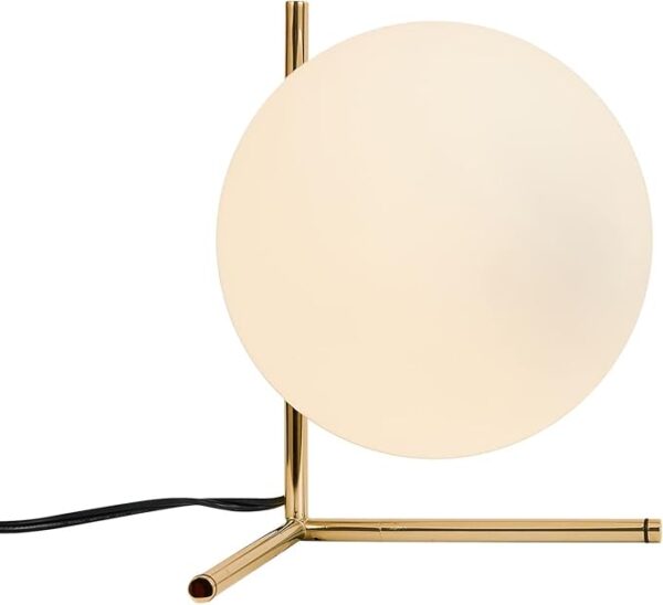 Gold Glass Globe Desk Lamp